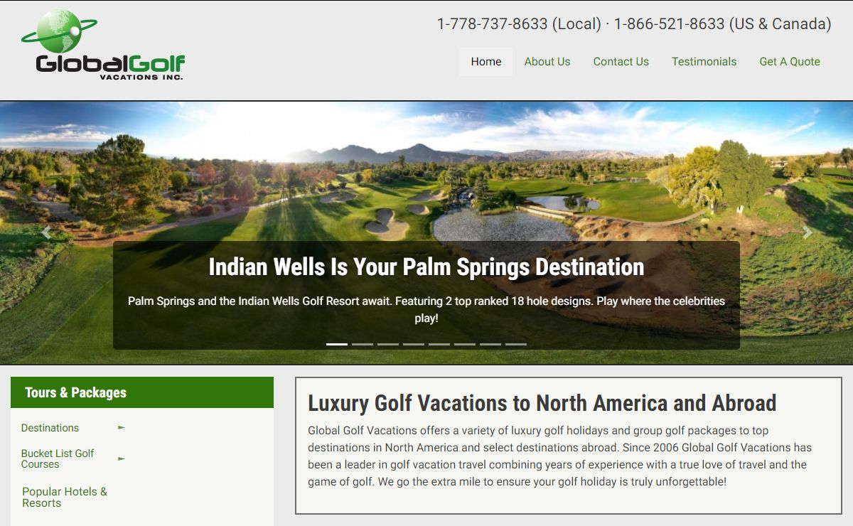 Welcome To Global Golf Vacations | Your Luxury Golf Vacation Specialists