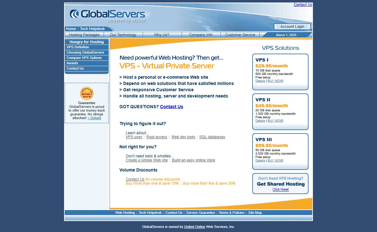 Web Hosting by GlobalServers
