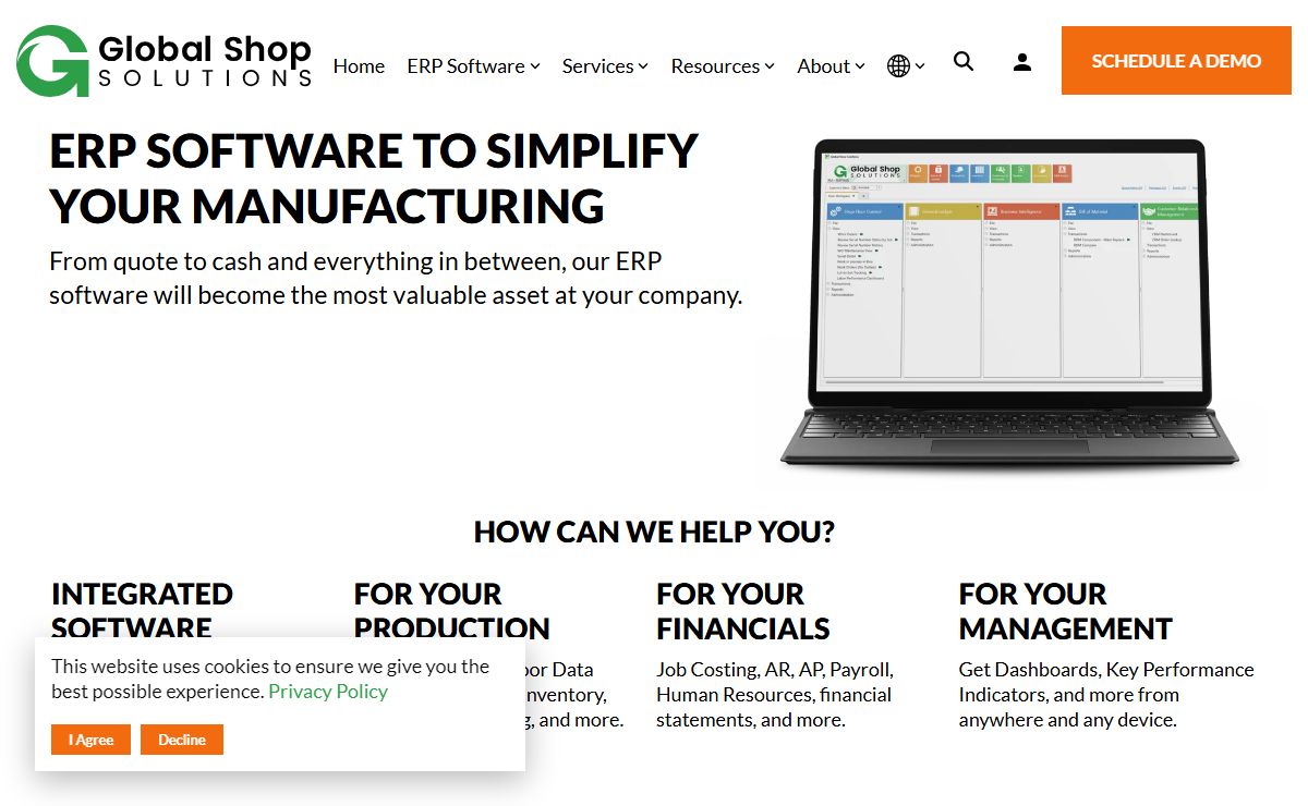 ERP Software for Manufacturers | Global Shop Solutions