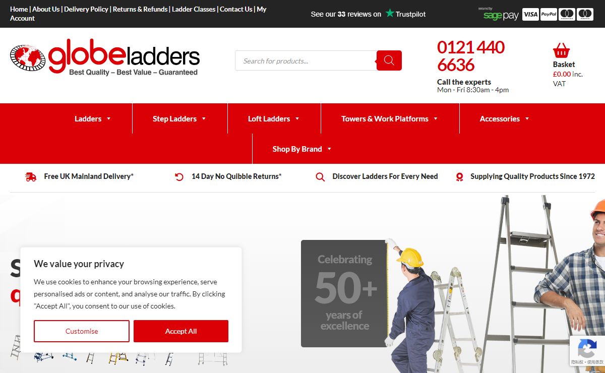 Homepage - Globe Ladders