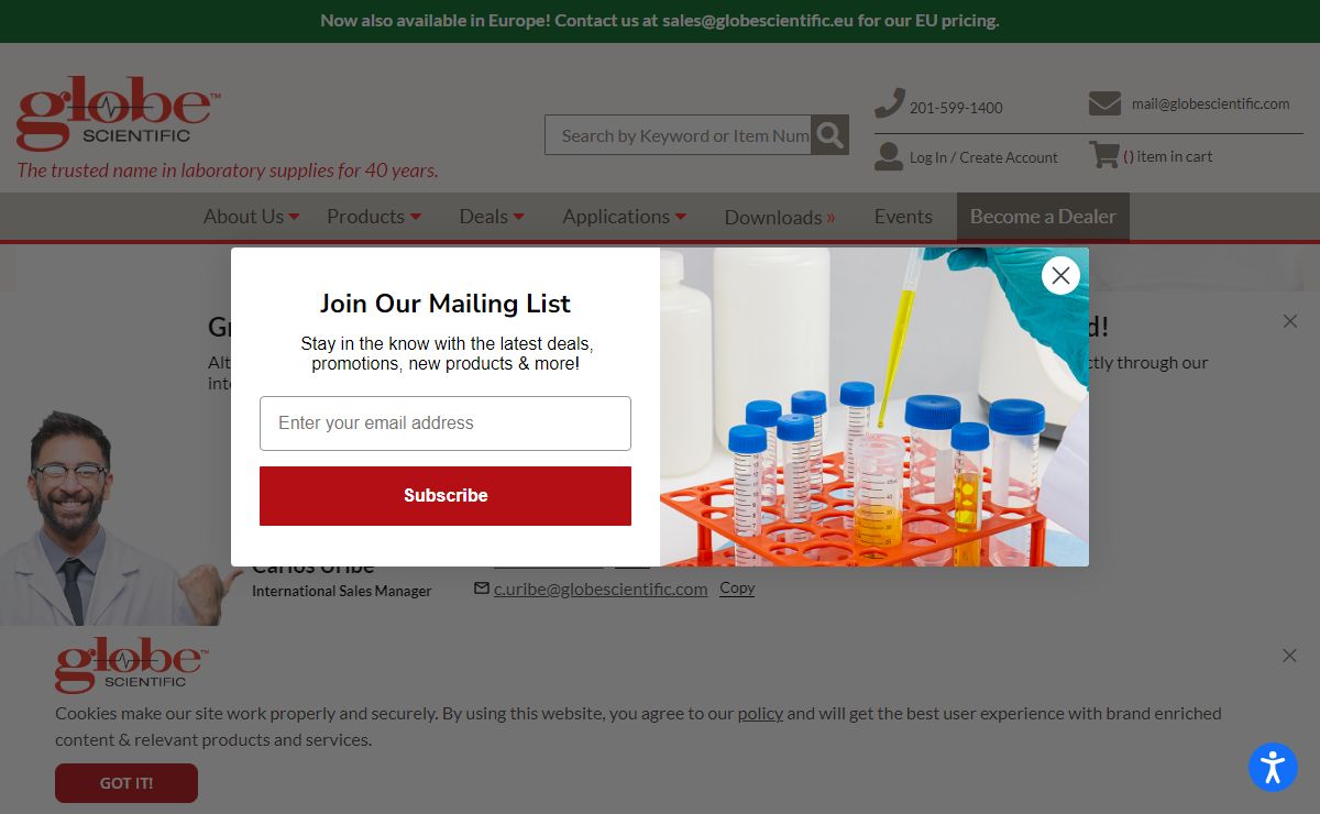 Globe Scientific - Producers of Exceptional Quality Laboratory Supplies - Producers of Exceptional Quality Laboratory Supplies