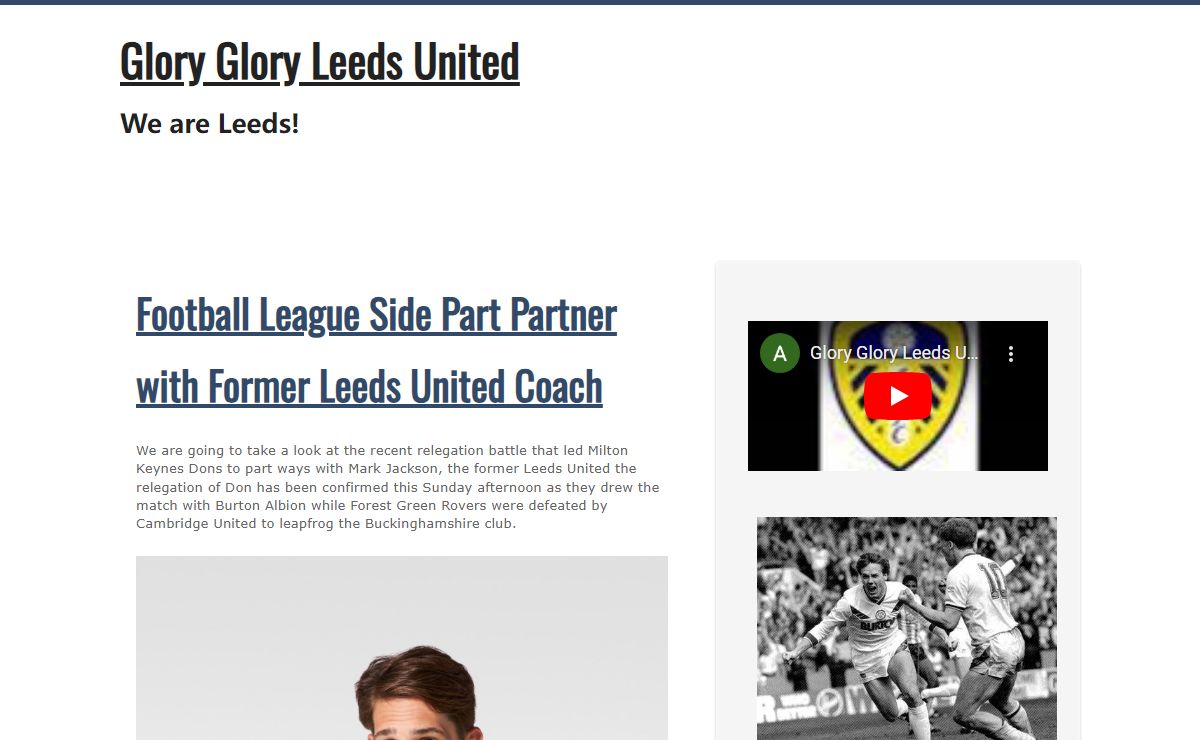 Glory Glory Leeds United – We are Leeds!