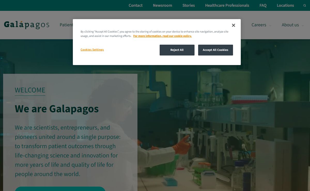 Galapagos - Pioneering for patients