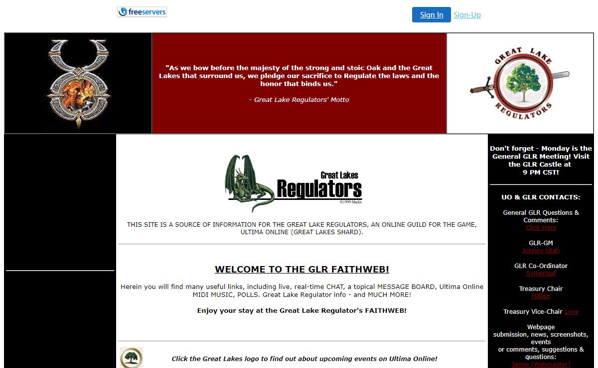 GLR Webpage