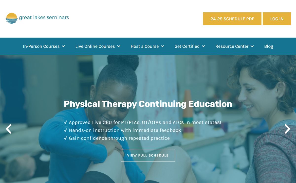 Physical Therapy Continuing Education - Great Lakes Seminars