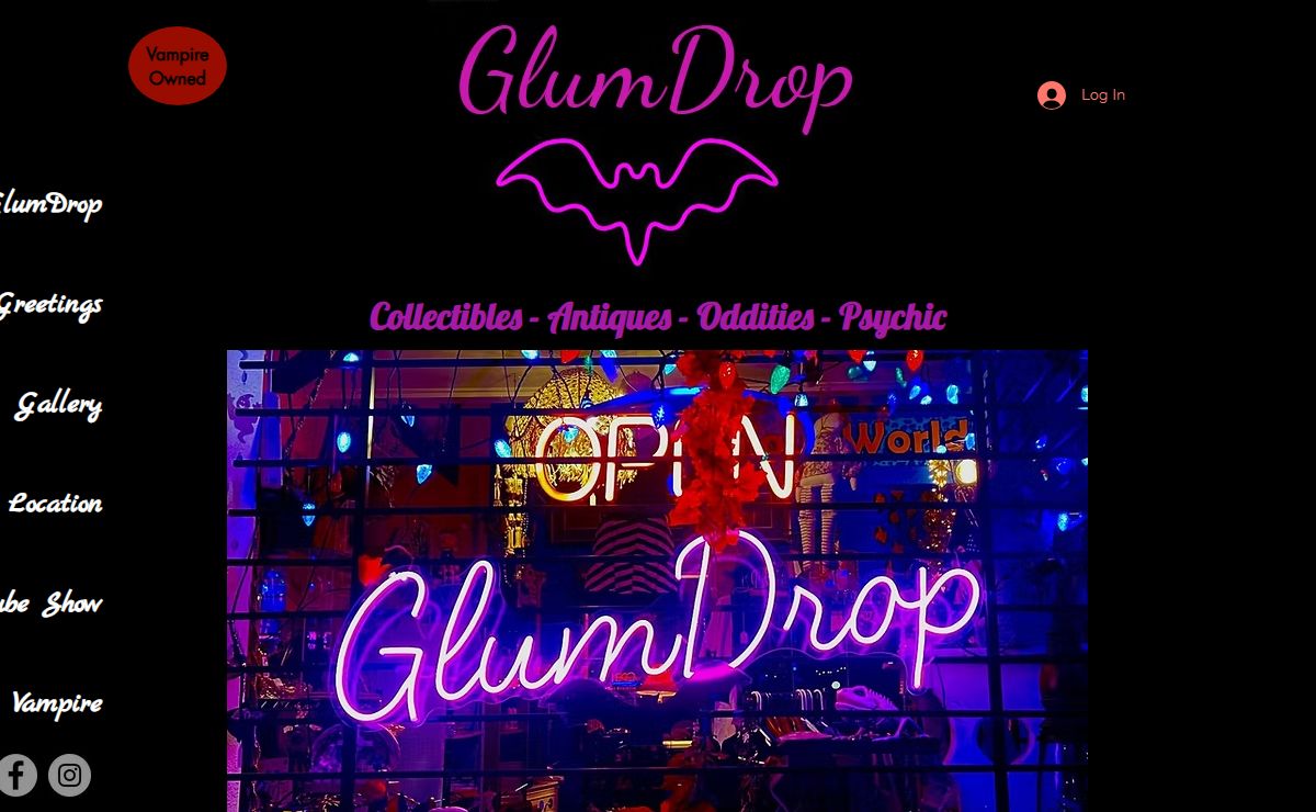 GlumDrop VampireTacoma Oddity Collectable Antique Shop