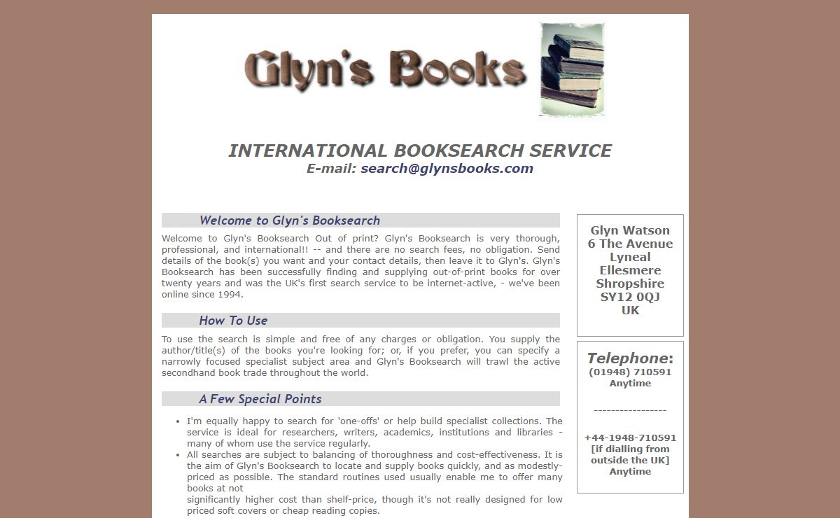 Glyn's Books