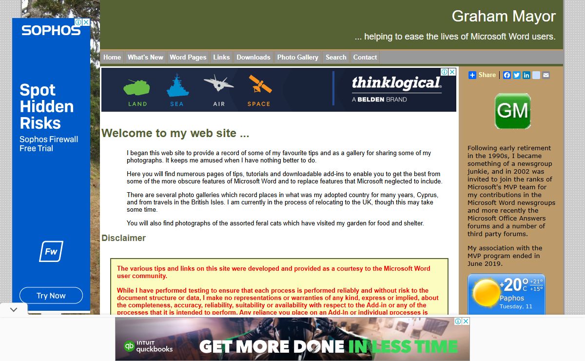 Graham Mayor - Home Page