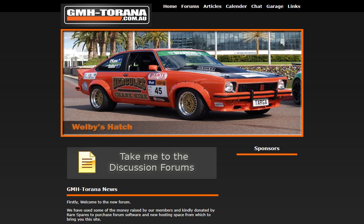 GMH-Torana Website and Forums - Home