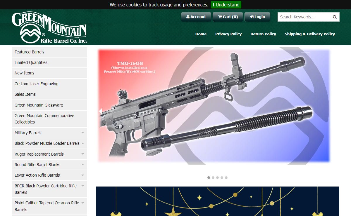 Muzzleloader Barrels, Ruger 10/22, BPCR, Muzzleloading Supplies | Green Mountain Rifle Barrel CO.