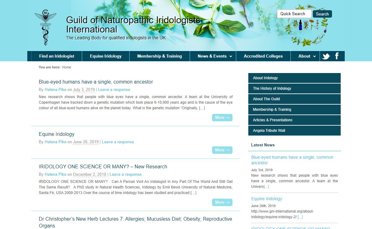 Guild of Naturopathic Iridologists International: The Leading Body for qualified iridologists in the UK