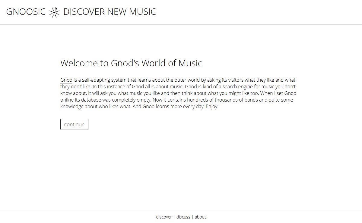 Gnoosic - Discover new Music
