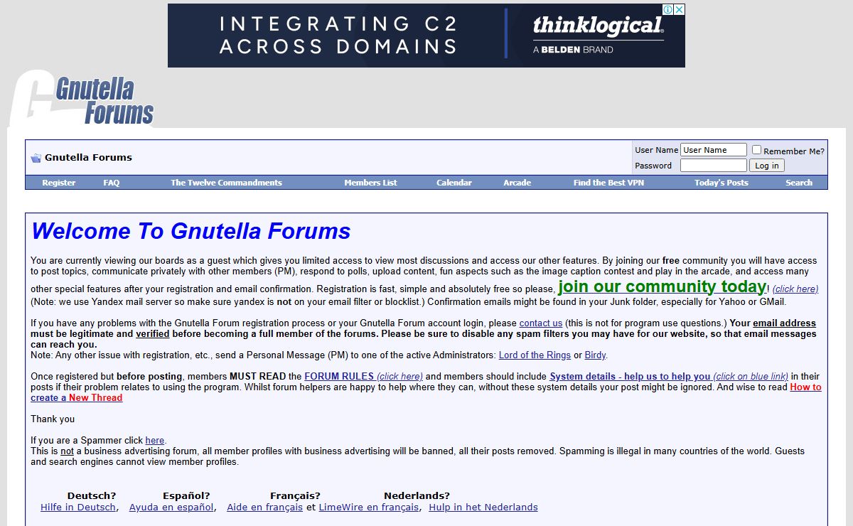 Gnutella Forums