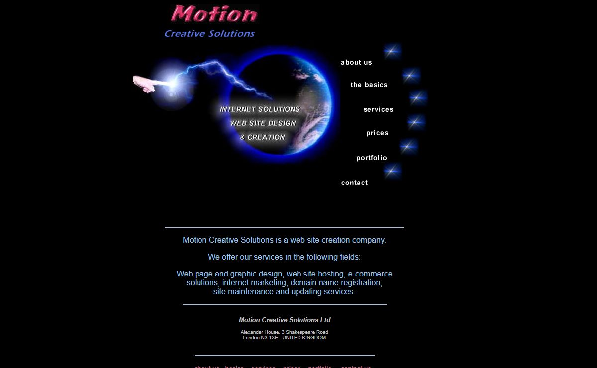 Motion Creative Solutions - Web site design and hosting
