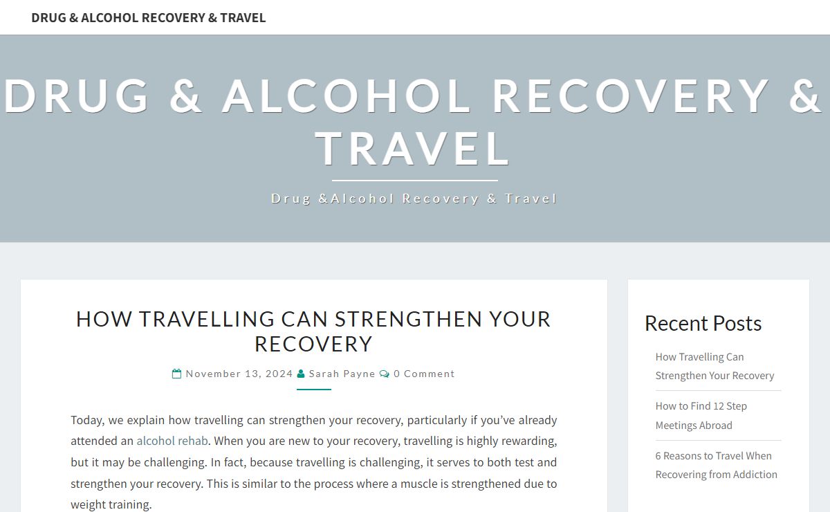 Drug & Alcohol Recovery & Travel – Drug &Alcohol Recovery & Travel