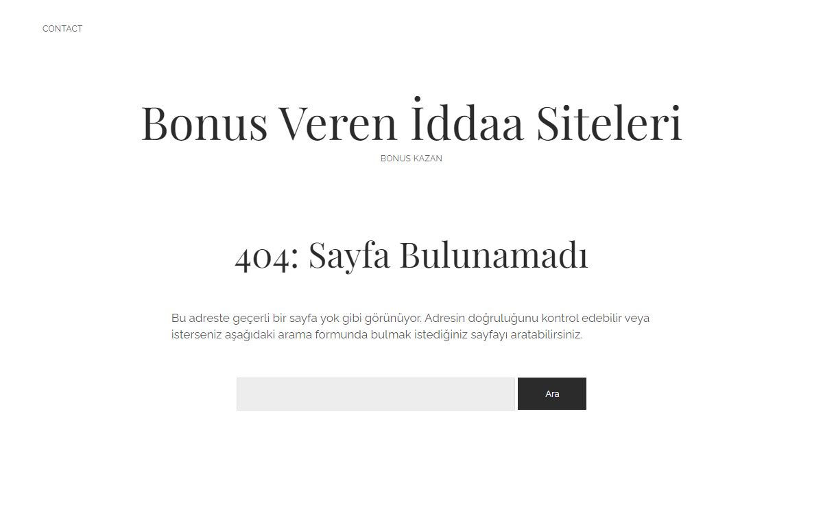 Sayfa bulunamadı – Bonus Veren İddaa Siteleri