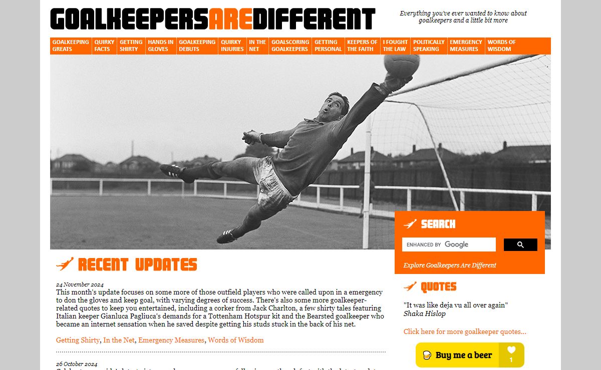 Goalkeeper trivia and quirky facts | Goalkeepers are Different