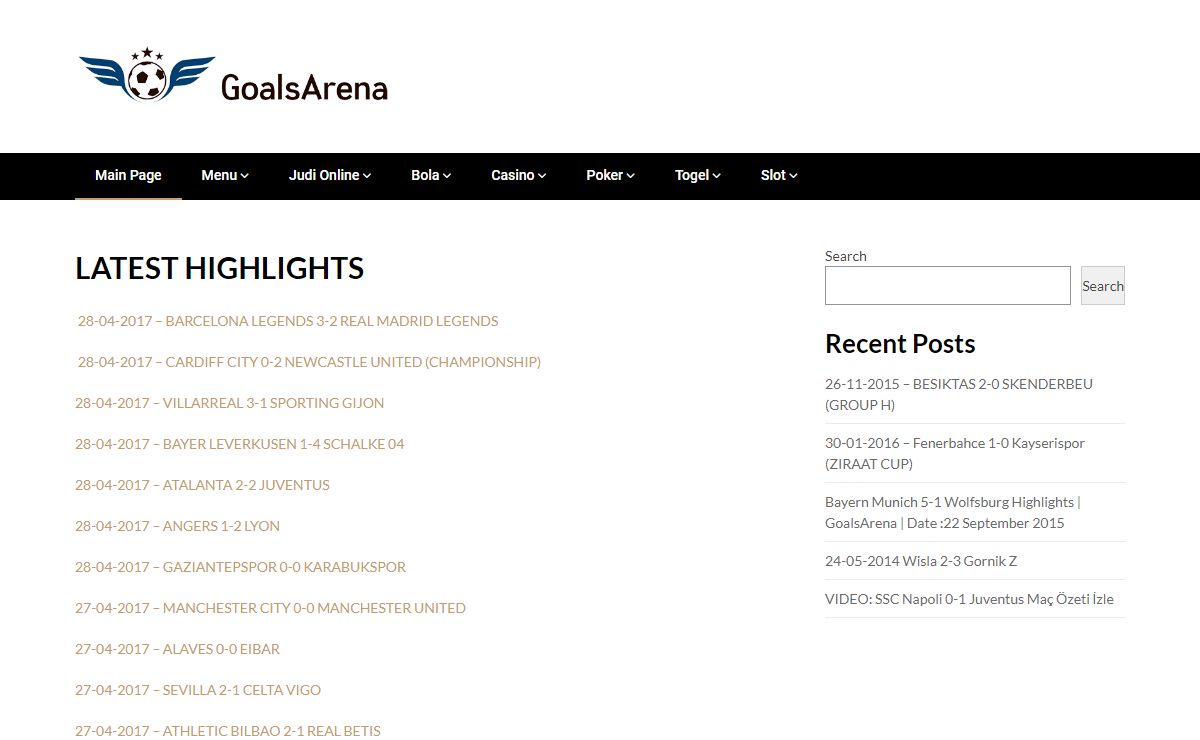 Goalsarena | Latest Football Highlights & Goals