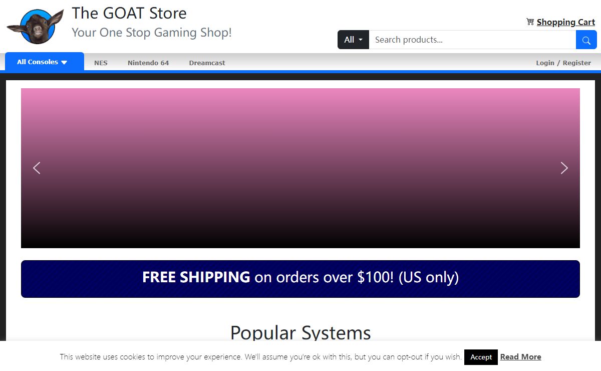 The GOAT Store – Your One Stop Gaming Shop!