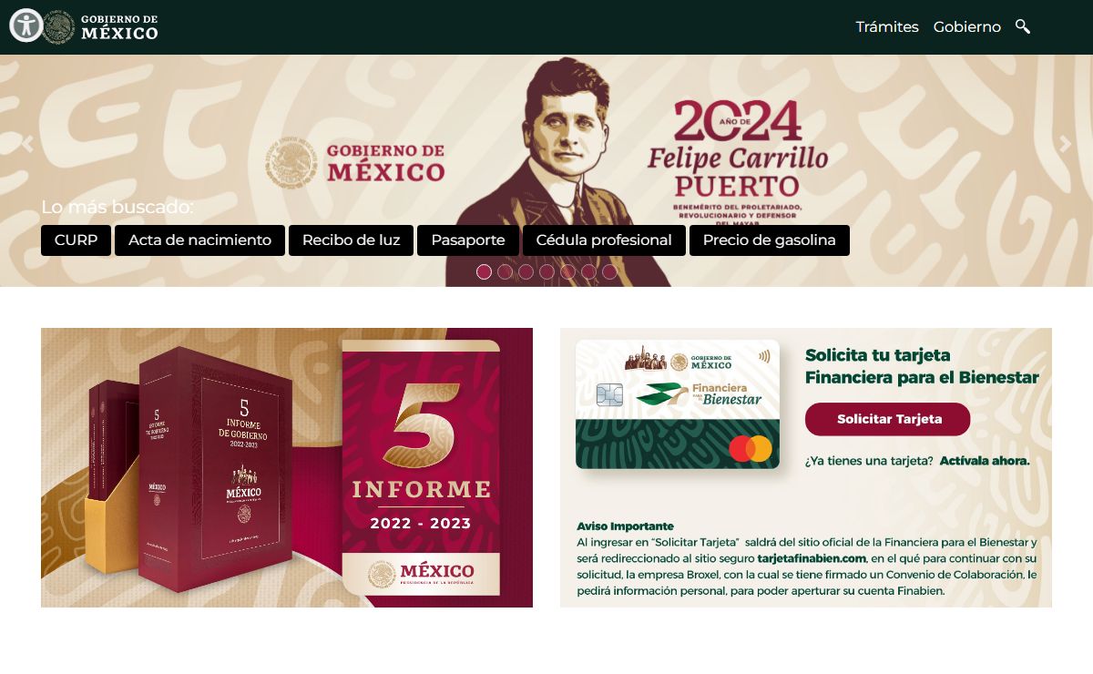 El portal único del gobierno. | gob.mx