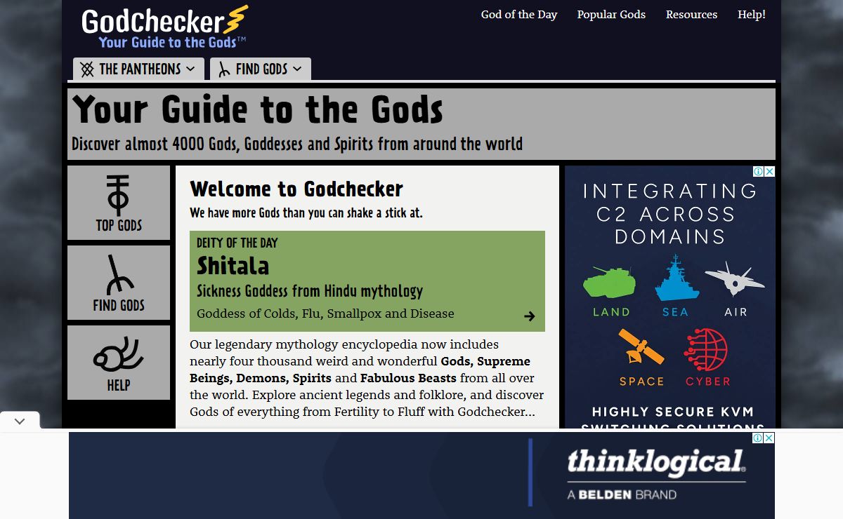 Godchecker.com - Your Guide To The Gods