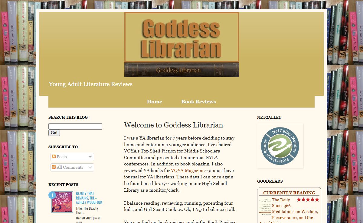 Goddess Librarian: Welcome to Goddess Librarian