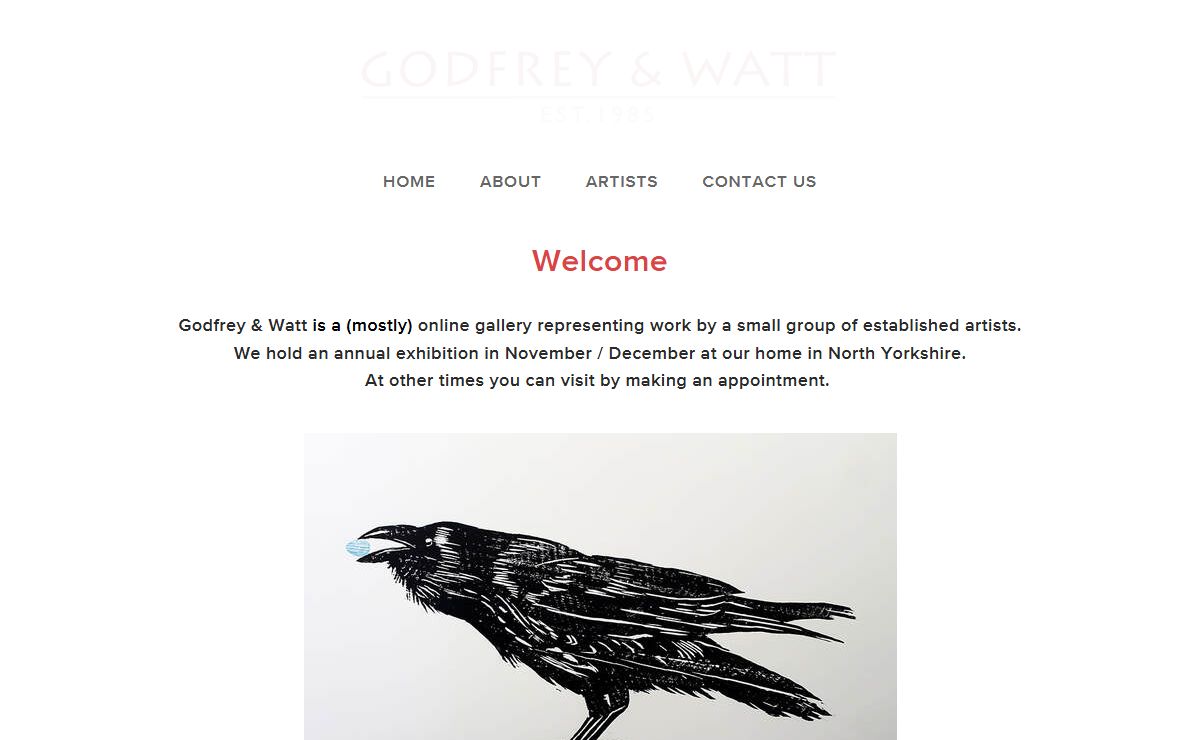 GODFREY & WATT - art gallery in Harrogate specialising in ceramics, painting, prints and sculpture