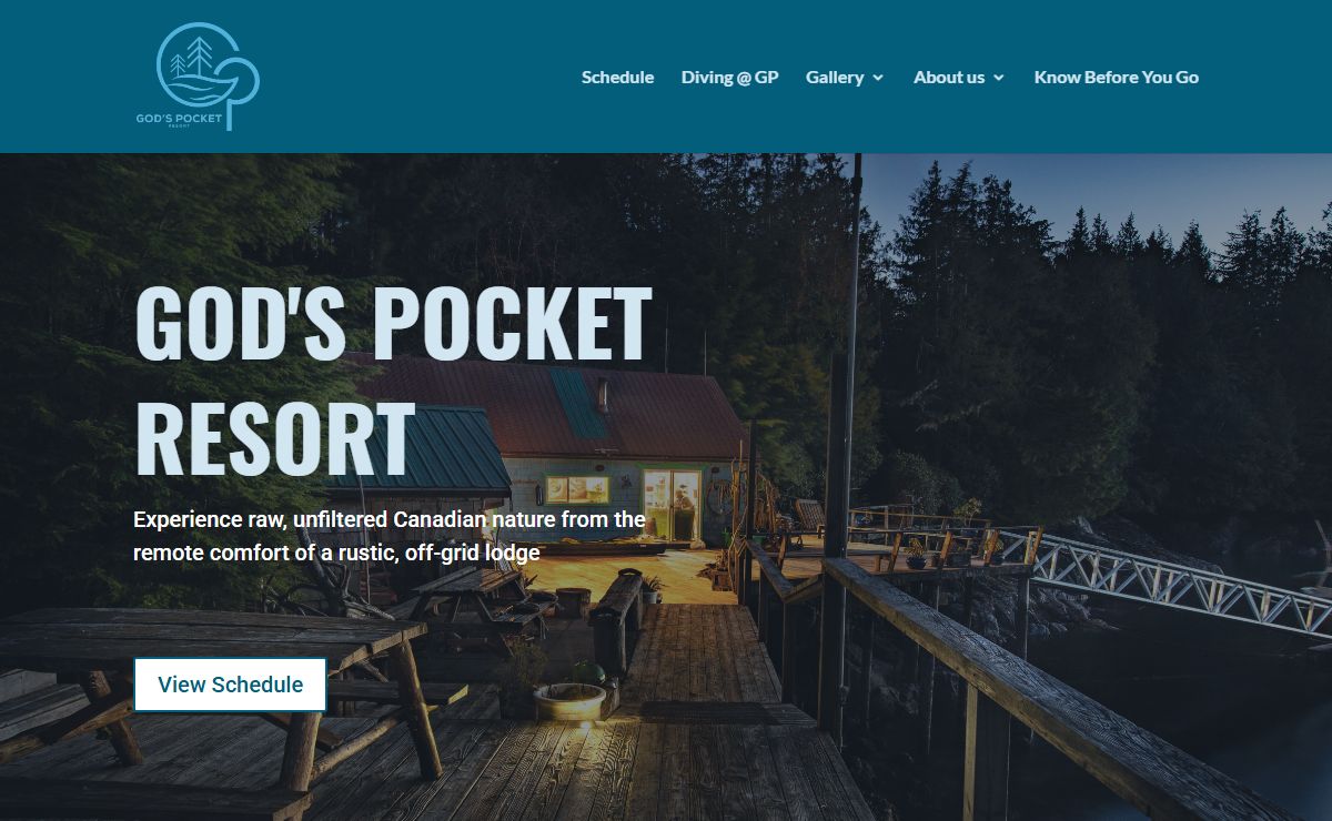 God's Pocket Resort - Off grid scuba diving tours and vacation packages