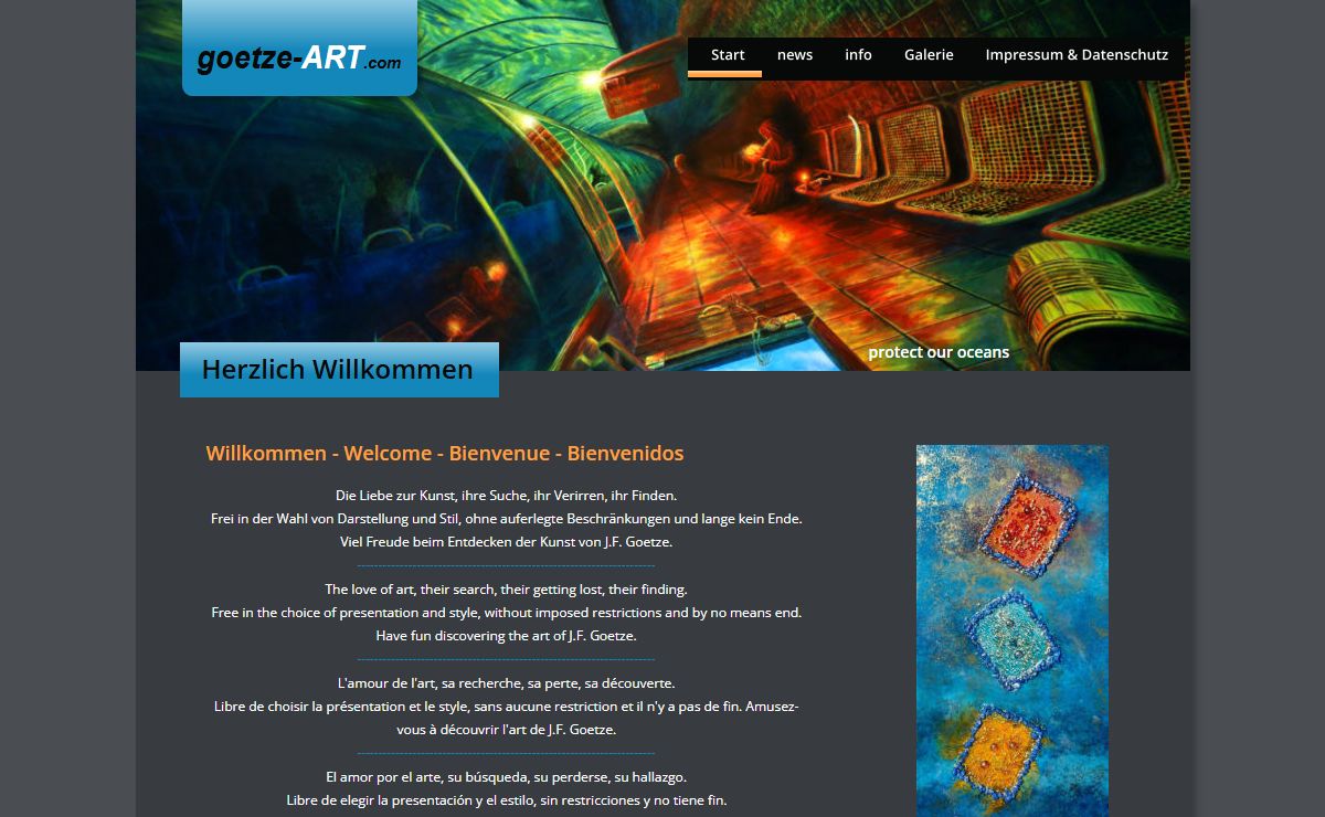 Start der Kunst von J.F. Goetze