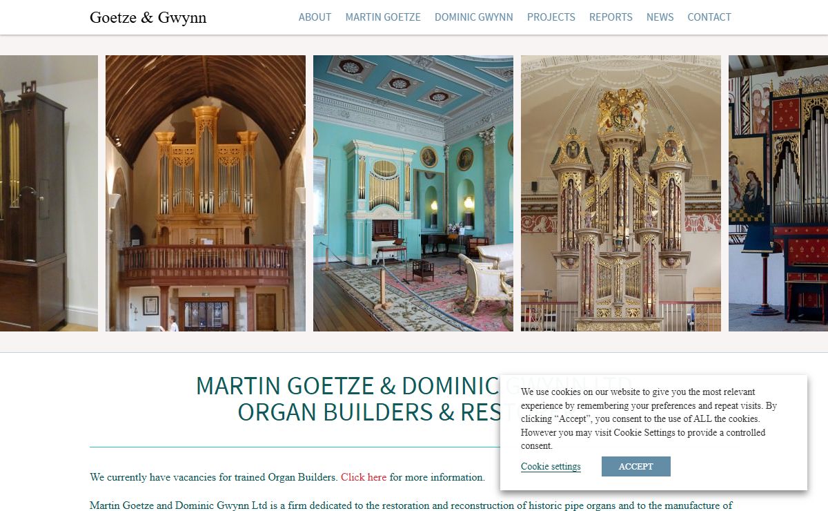 Martin Goetze & Dominic Gwynn Ltd Organ Builders & Restorers