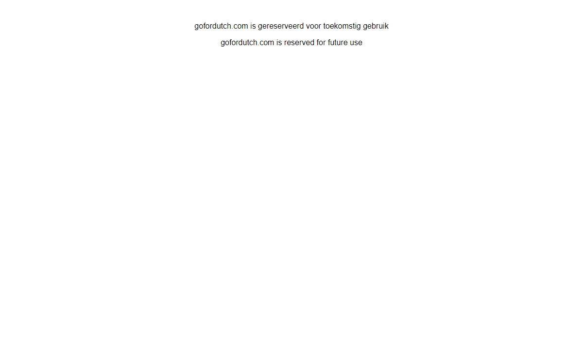 gofordutch.com
