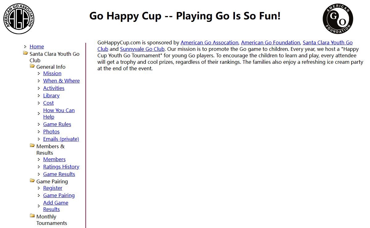 Go Happy Cup -- Play Go and Have Fun