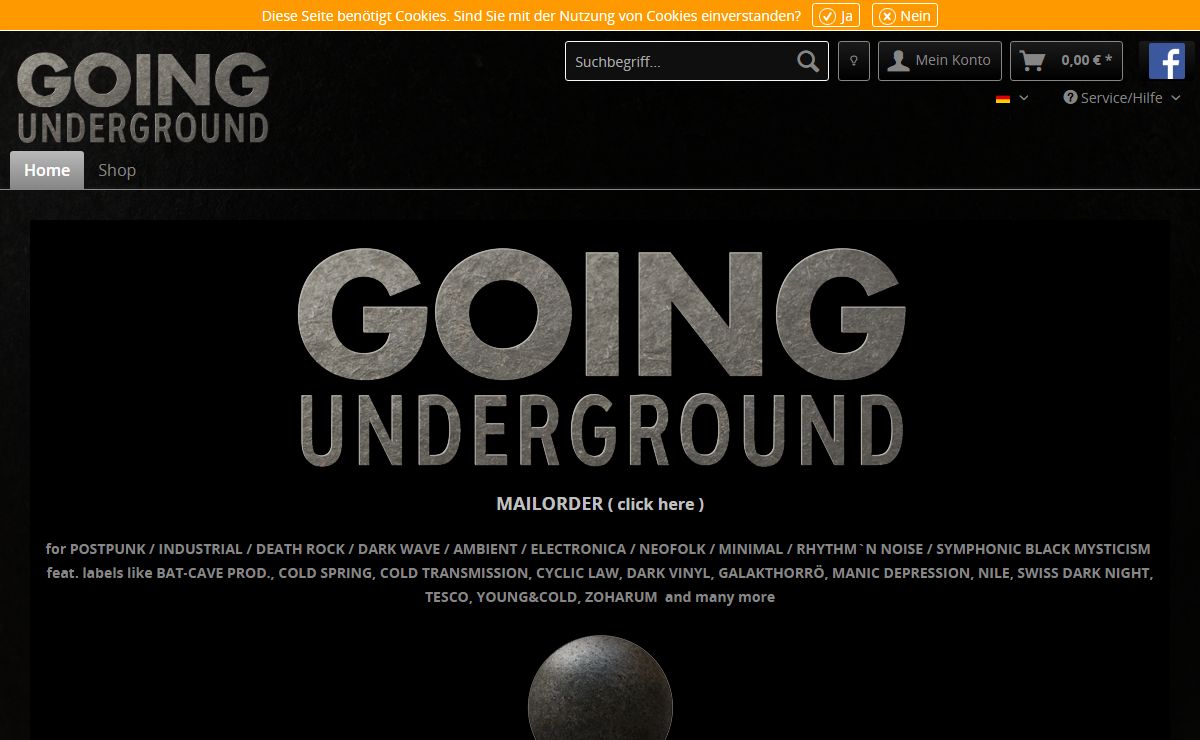 GOING UNDERGROUND Mailorder