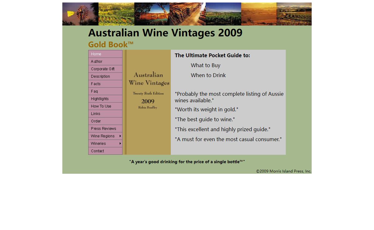 Australian Wine Vintages Gold Book