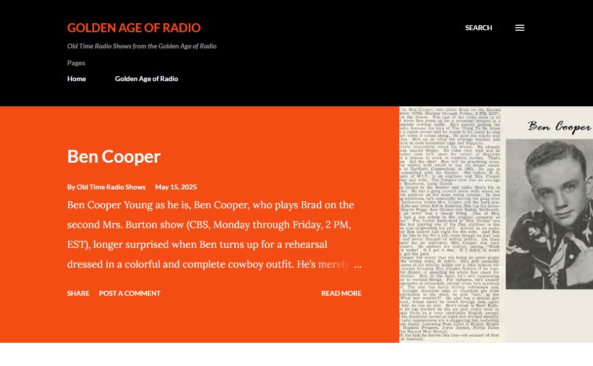 Golden Age of Radio