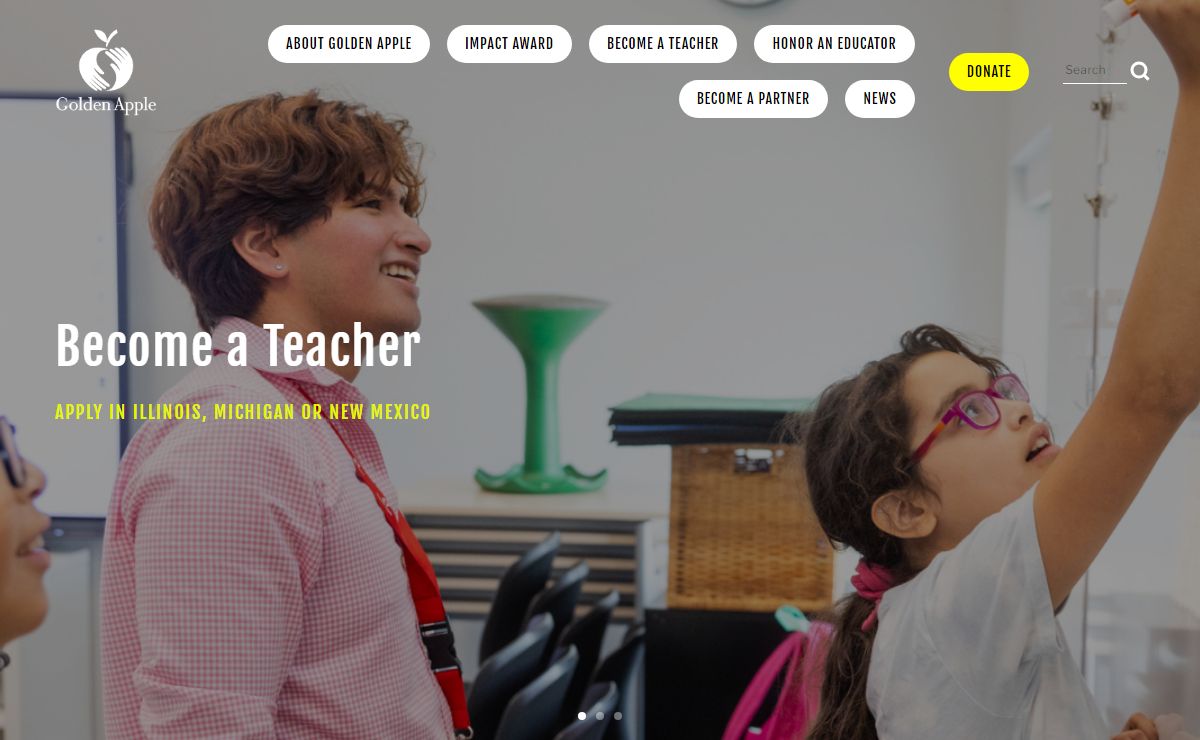 Golden Apple | Awards and Teacher Preparation Programs