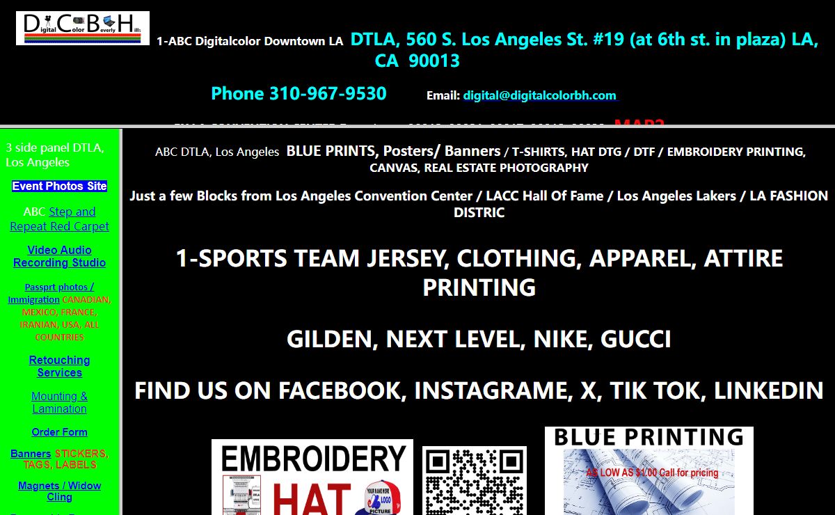 Digitalcolor Beverly Hills 218 E. Pico Blvd. Los Angeles CA 90015 phone 310-967-9530