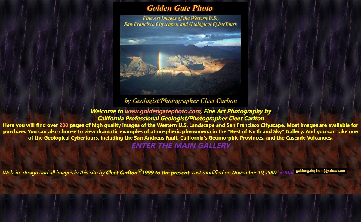 Golden Gate Photo, Fine Art Photography by Geologist/Photographer Cleet Carlton