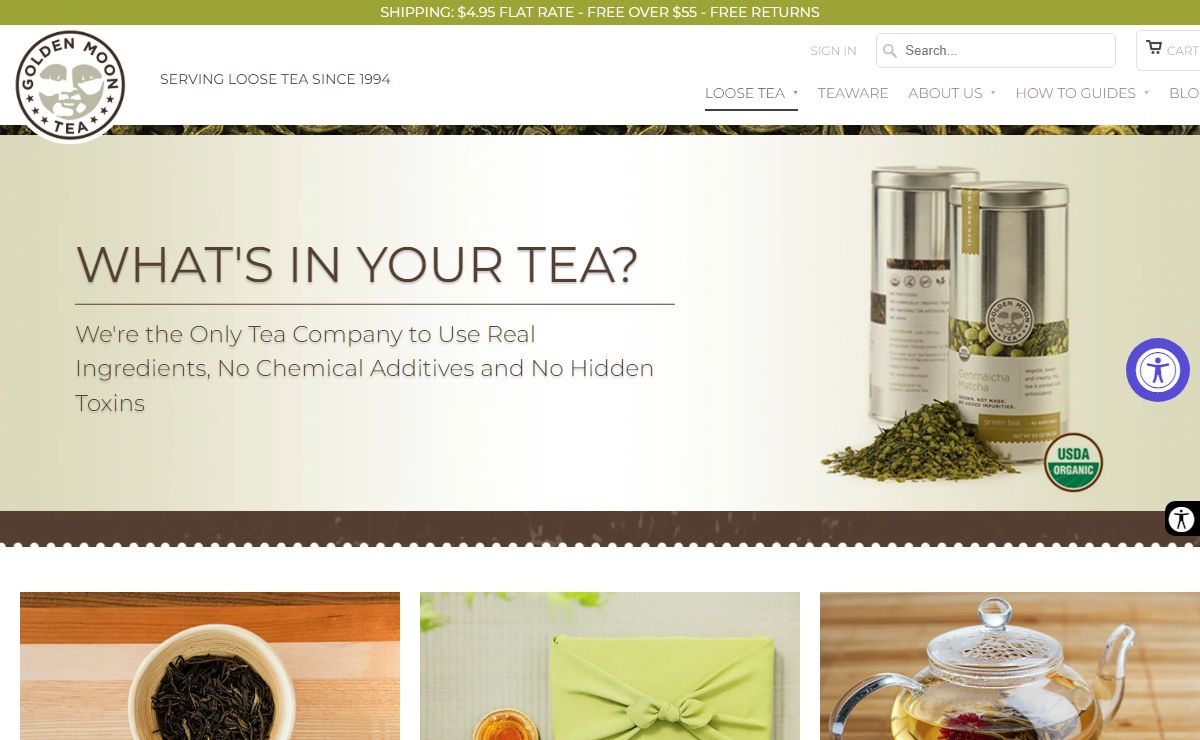 Golden Moon Tea - Organic Loose Leaf Tea