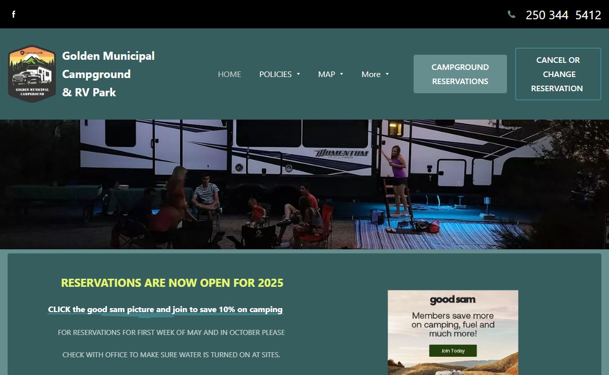 Golden Municipal Campground