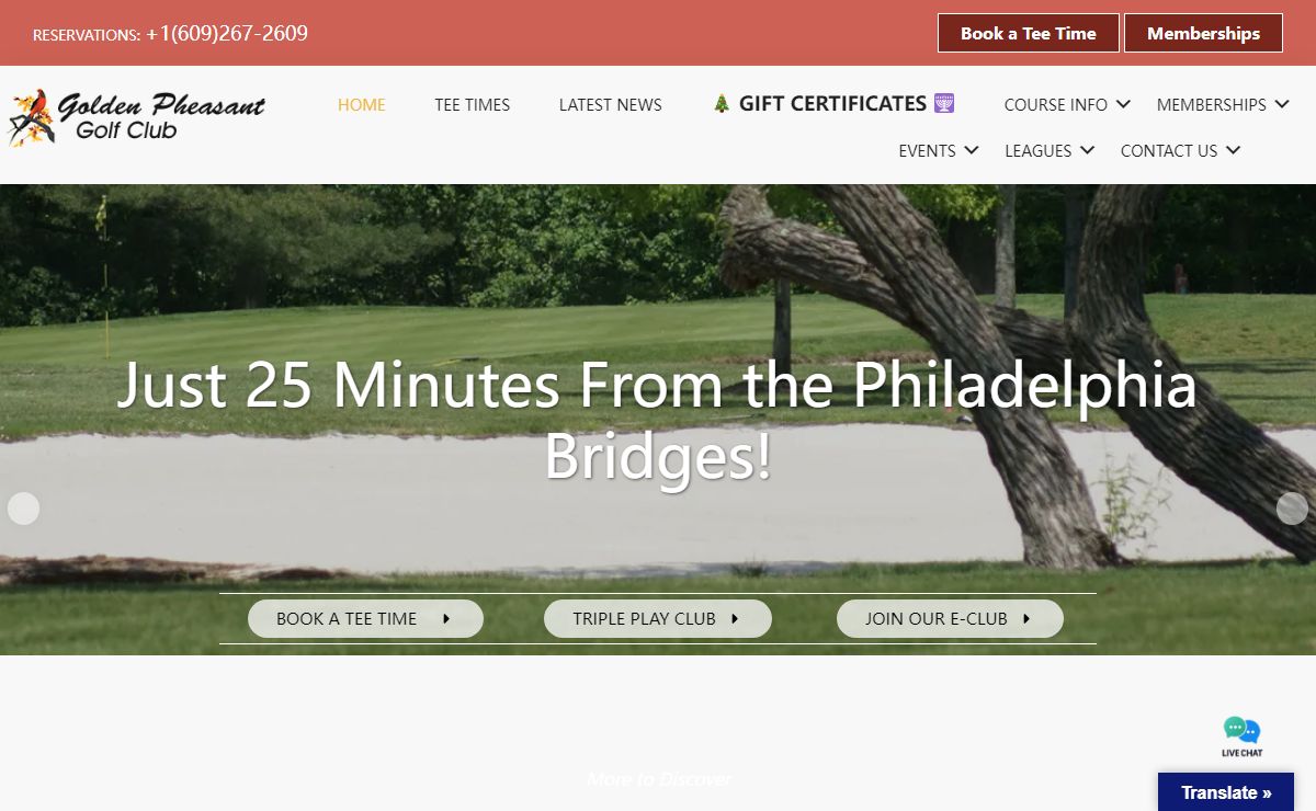 Home - Golden Pheasant Golf Club