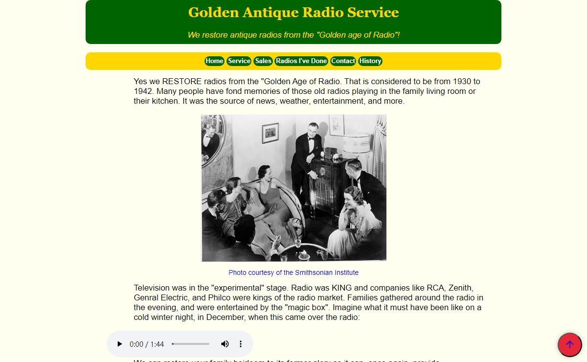 Golden Antique Radio Service