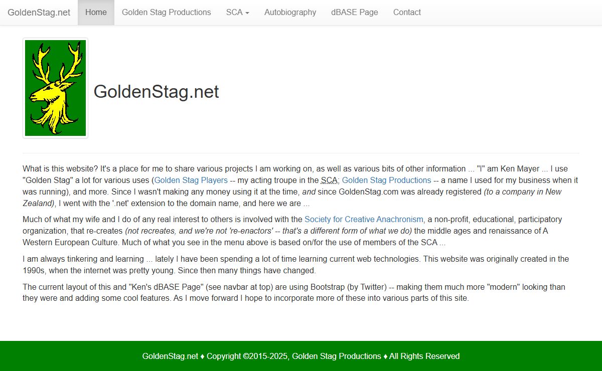Welcome to GoldenStag.net