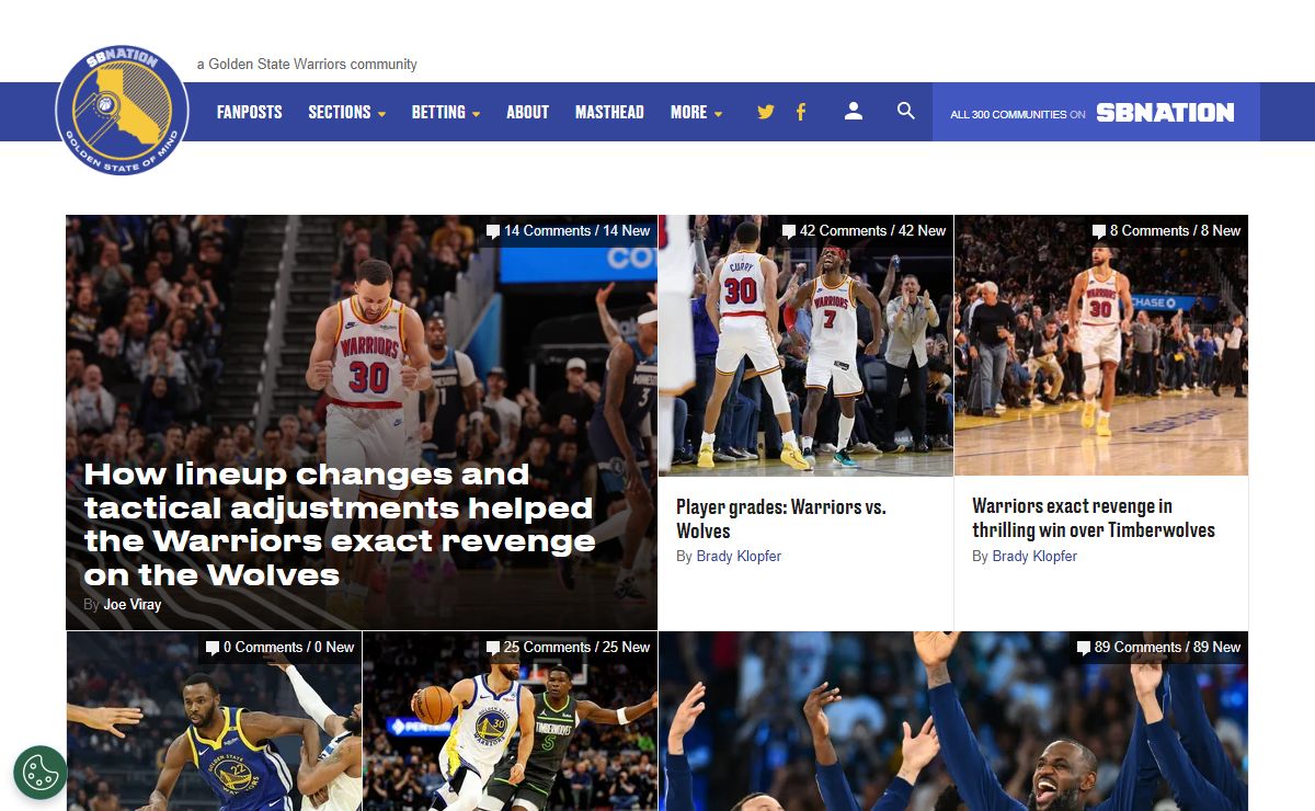 Golden State Of Mind, a Golden State Warriors community