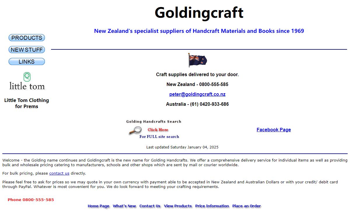 Golding Handcrafts Specialist Suppliers Of Handcraft Books And Materials