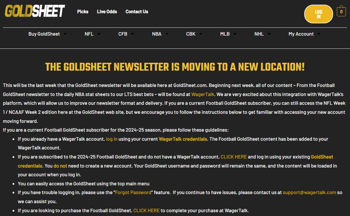 Goldsheet | America's #1 Handicapper for Over 5 Decades