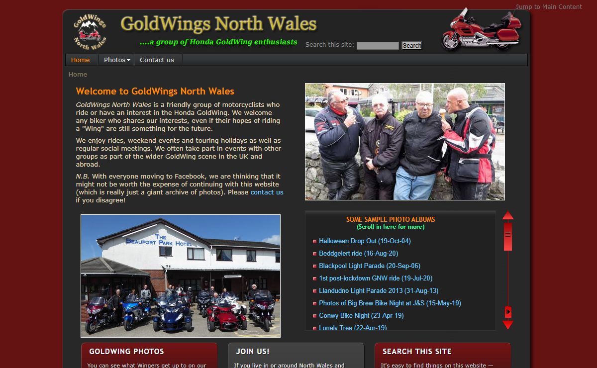 GoldWings North Wales — for GoldWing enthusiasts