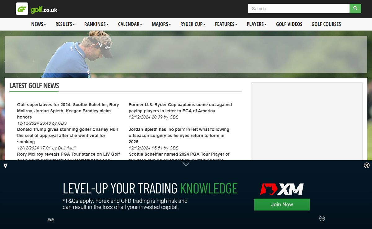 Golf News, Results, Live Scores and Golf Courses from Golf.co.uk