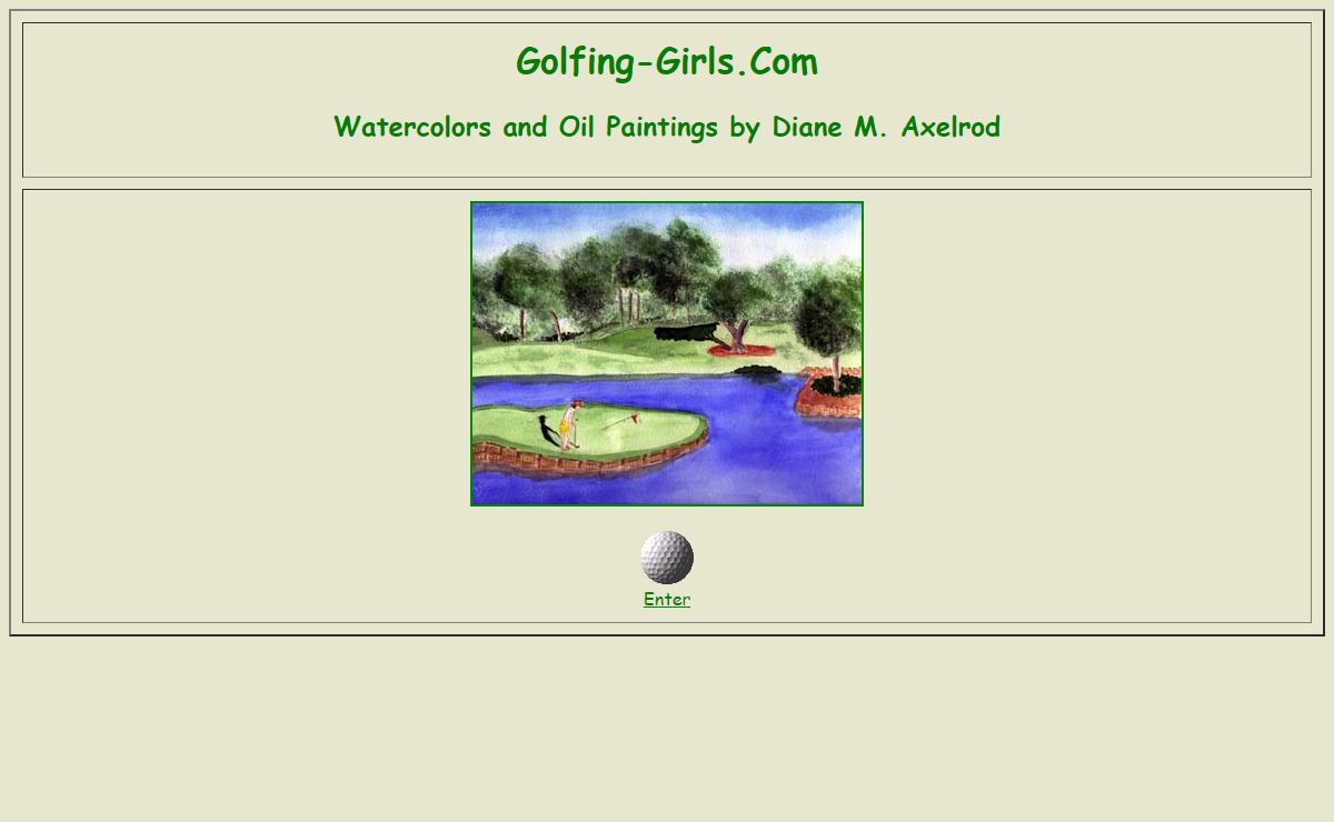 Golfing-Girls.Com Original Watercolors