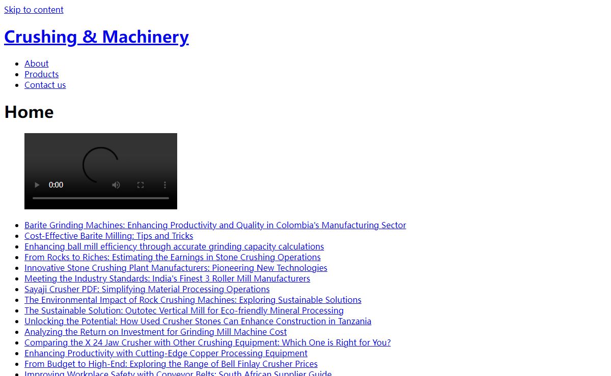 Crushing & Machinery